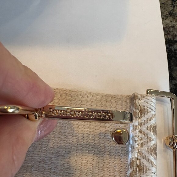 Pom Pom London Bag- "City" in Stone - Picture 5 of 7